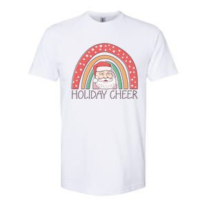 Holiday Cheer Santa Rainbow Graphic Softstyle CVC T-Shirt