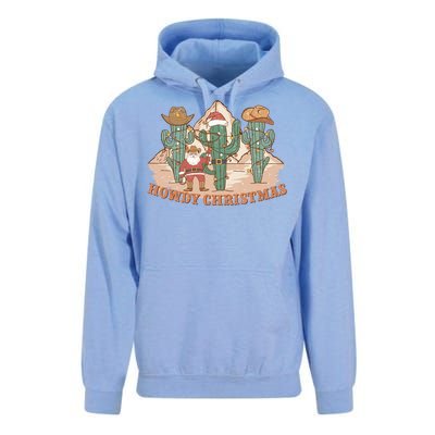 Howdy Christmas Sublimation Funny Cactus Xmas Lights Gift Unisex Surf Hoodie