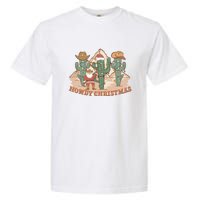 Howdy Christmas Sublimation Funny Cactus Xmas Lights Gift Garment-Dyed Heavyweight T-Shirt