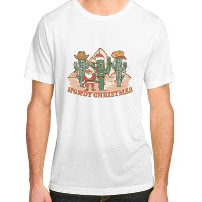 Howdy Christmas Sublimation Funny Cactus Xmas Lights Gift Adult ChromaSoft Performance T-Shirt