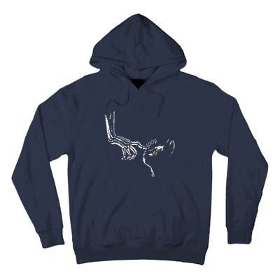 Halloween Cute Skeleton Hand Black Cat Boop Nose Cat Lover Tall Hoodie