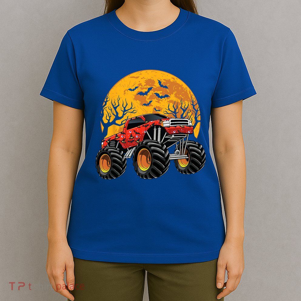 Halloween Costume Spooky Monster Truck Gift T-Shirt