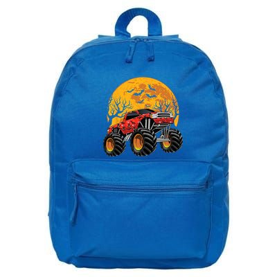 Halloween Costume Spooky Monster Truck Gift 16 in Basic Backpack