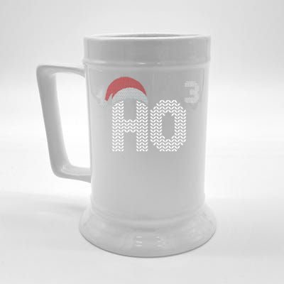 Ho Cubed Shirt Funny Christmas Math Teacher Gift Ho Ho Ho  Beer Stein