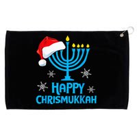 Happy Chrismukkah Santa Hat Christmas Hanukkah Sleep Grommeted Golf Towel