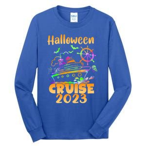 Halloween Cruise Squad Cruising Crew Spooky Season Family Gift Tall Long Sleeve T-Shirt