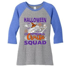 Halloween Cruise Squad Cruising Crew Spooky Season Family Cute Gift Women's Tri-Blend 3/4-Sleeve Raglan Shirt