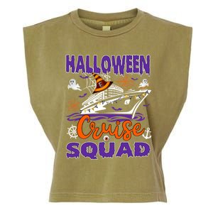 Halloween Cruise Squad Cruising Crew Spooky Season Family Cute Gift Garment-Dyed Women's Muscle Tee