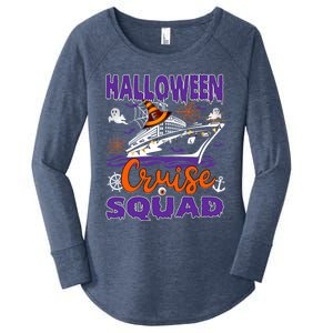 Halloween Cruise Squad Cruising Crew Spooky Season Family Cute Gift Women's Perfect Tri Tunic Long Sleeve Shirt