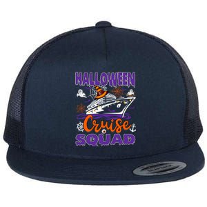 Halloween Cruise Squad Cruising Crew Spooky Season Family Cute Gift Flat Bill Trucker Hat