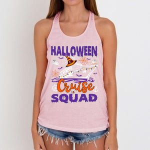 Halloween Cruise Squad Cruising Crew Spooky Season Family Cute Gift Women's Knotted Racerback Tank