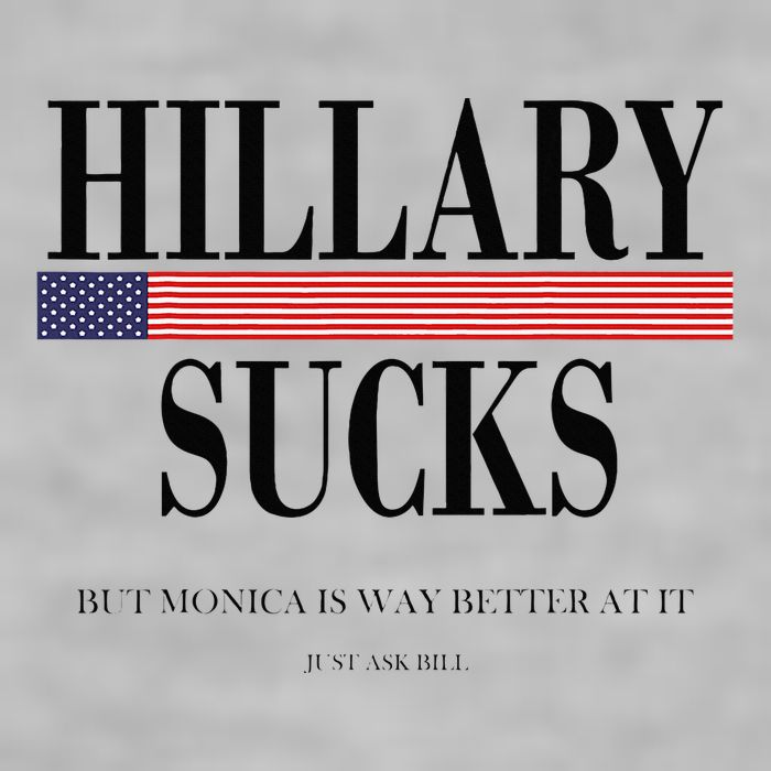 Hillary Clinton Sucks But Monica Is Way Better At It Ladies PosiCharge Tri-Blend Wicking Tank