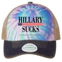 Hillary Clinton Sucks But Monica Is Way Better At It Legacy Tie Dye Trucker Hat