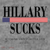 Hillary Clinton Sucks But Monica Is Way Better At It Sustainable Beanie