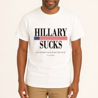 Hillary Clinton Sucks But Monica Is Way Better At It Tall T-Shirt