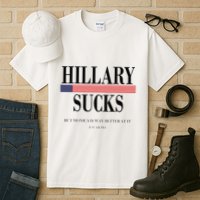 Hillary Clinton Sucks But Monica Is Way Better At It Tall T-Shirt