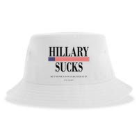 Hillary Clinton Sucks But Monica Is Way Better At It Sustainable Bucket Hat