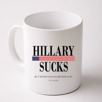 Hillary Clinton Sucks But Monica Is Way Better At It Mug