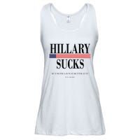 Hillary Clinton Sucks But Monica Is Way Better At It Ladies Essential Flowy Tank