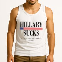 Hillary Clinton Sucks But Monica Is Way Better At It Tank Top