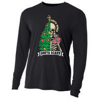 Halloween Christmas Skeleton Sorta Merry Scary Xmas Tree Tank Top Cooling Performance Long Sleeve Crew