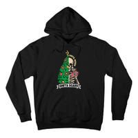 Halloween Christmas Skeleton Sorta Merry Scary Xmas Tree Tank Top Tall Hoodie