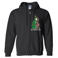 Halloween Christmas Skeleton Sorta Merry Scary Xmas Tree Tank Top Full Zip Hoodie