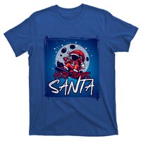 Here Comes Santa Santa Claus On A Skateboard In Moonlight Cool Gift T-Shirt