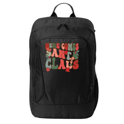 Here Comes Santa Claus Groovy Christmas Funny Gift City Backpack