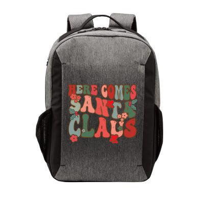 Here Comes Santa Claus Groovy Christmas Funny Gift Vector Backpack