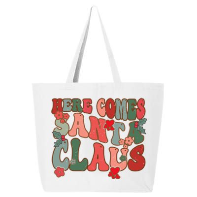 Here Comes Santa Claus Groovy Christmas Funny Gift 25L Jumbo Tote