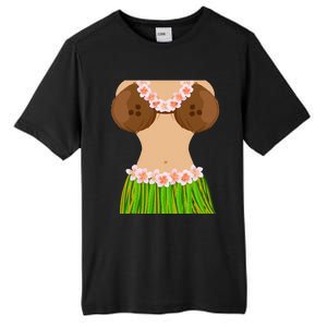 Hawaiian Coconut Shell Bra Funny Halloween Party Tall Fusion ChromaSoft Performance T-Shirt