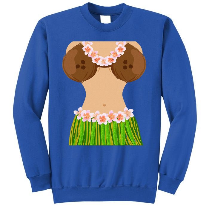 Hawaiian Coconut Shell Bra Funny Halloween Party Sweatshirt