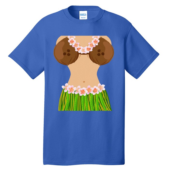 Hawaiian Coconut Shell Bra Funny Halloween Party Tall T-Shirt