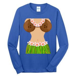 Hawaiian Coconut Shell Bra Funny Halloween Party Tall Long Sleeve T-Shirt