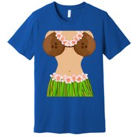 Hawaiian Coconut Shell Bra Funny Halloween Party Premium T-Shirt