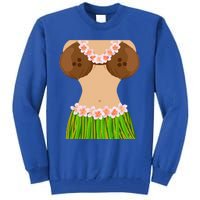 Hawaiian Coconut Shell Bra Funny Halloween Party Tall Sweatshirt