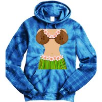 Hawaiian Coconut Shell Bra Funny Halloween Party Tie Dye Hoodie