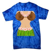 Hawaiian Coconut Shell Bra Funny Halloween Party Tie-Dye T-Shirt