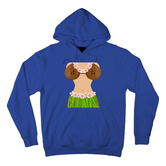 Hawaiian Coconut Shell Bra Funny Halloween Party Tall Hoodie