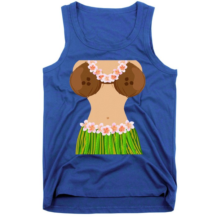 Hawaiian Coconut Shell Bra Funny Halloween Party Tank Top