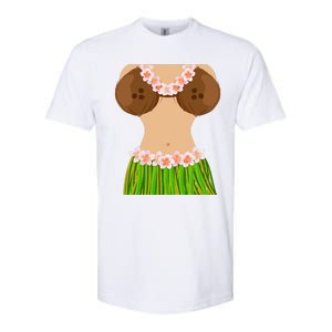 Hawaiian Coconut Shell Bra Funny Halloween Party Softstyle CVC T-Shirt