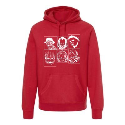 Horror Characters Spooky Halloween Costume Premium Hoodie