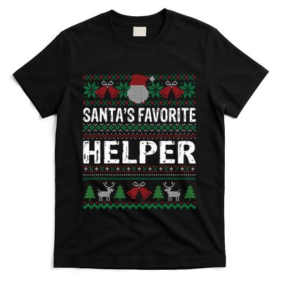 Helper Christmas SantaS Favorite Helper Xmas T-Shirt