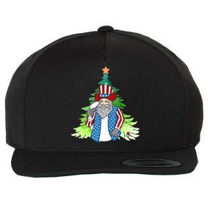 Here Comes Santa Clauspatriotic Kris Kringle Christmas Tree Cool Gift Wool Snapback Cap