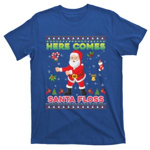 Here Comes Santa Floss Merry Christmas Claus Flossing Ugly Gift T-Shirt