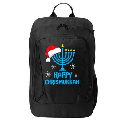 Happy Chrismukkah Santa Hat Christmas Hanukkah Sleep City Backpack