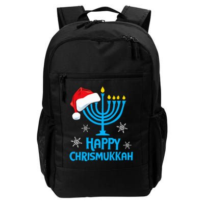 Happy Chrismukkah Santa Hat Christmas Hanukkah Sleep Daily Commute Backpack