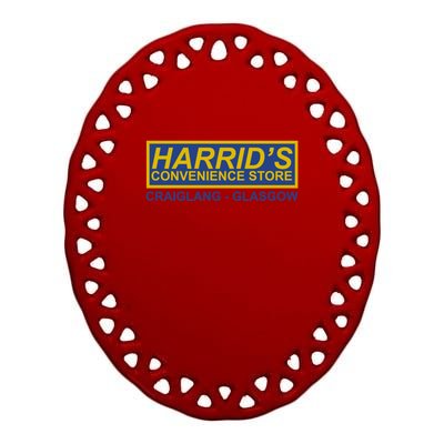 HarridS Convenience Store Craiglang Ceramic Oval Ornament