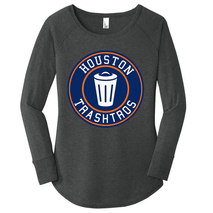 Houston Cheaters Sign Stealing Trashtros Baseball Gift Women's Perfect Tri Tunic Long Sleeve Shirt